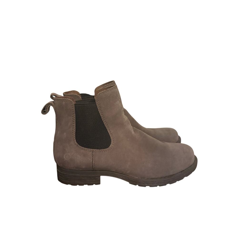 Born Cove Chelsea Shoes Women's 11‎ Brown Leather Pull On Casual Ankle Bootie